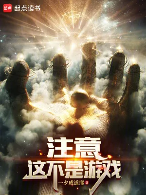 《注意，这不是游戏》小说封面